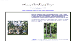 Desktop Screenshot of morningstarprayerhouse.org